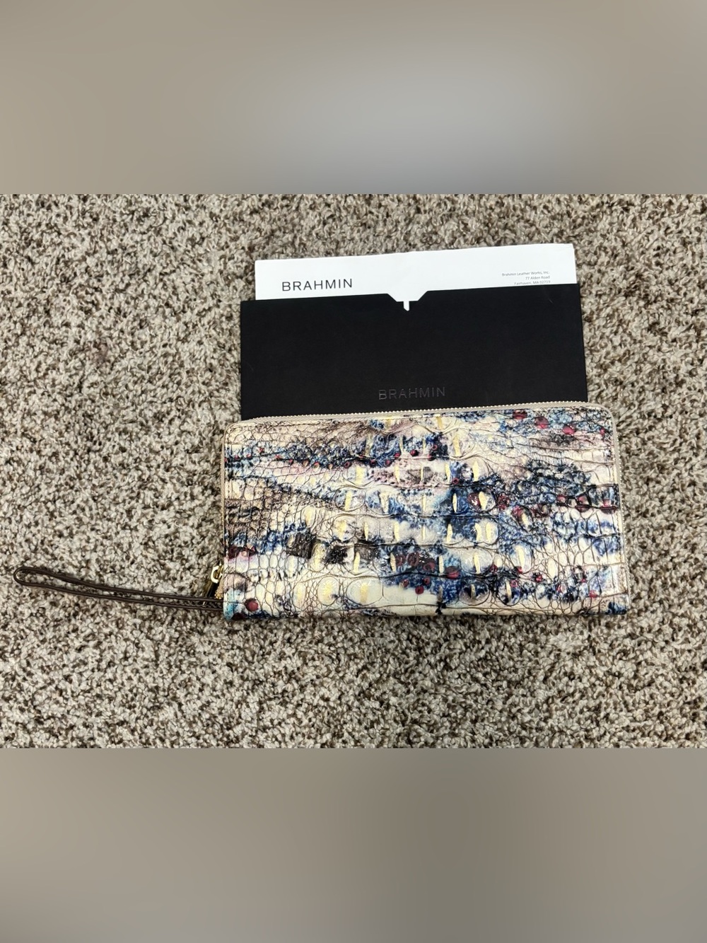Brahmin Melbourne Skyler Zip-Around Wristlet